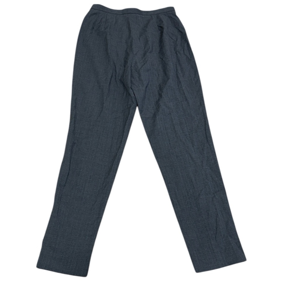 Vintage 90s Emanuel Ungaro liberte Gray Dress Pants w/ blue pin stripes sz 10/44 - Picture 5 of 6